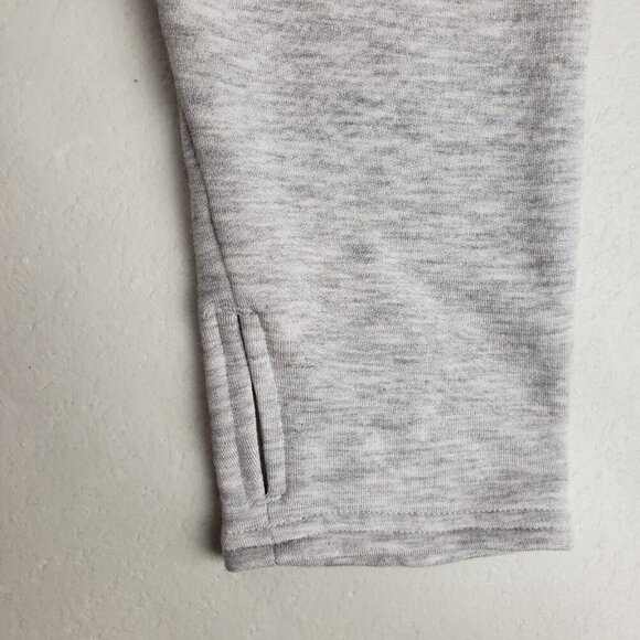 Athleta Poise Wrap Sweatshirt Womens 1X Gray Long Sleeve V Neck Soft Top NEW - Picture 13 of 15